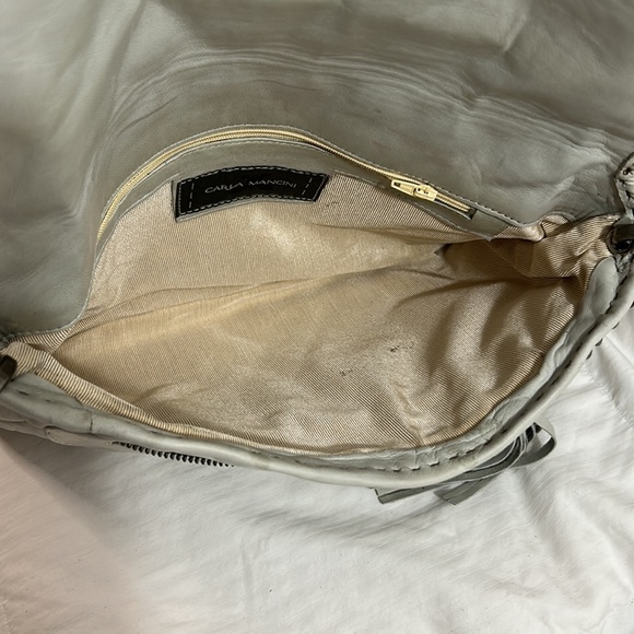 Carla Mancini Beige Quilted Leather Clutch - Picture 5 of 9